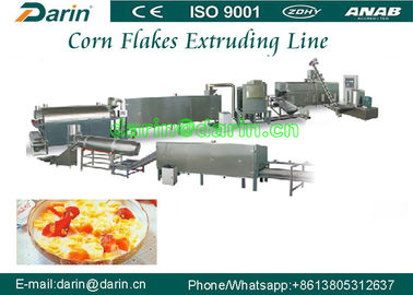 300 - 350kg / h Linia do przetwarzania płatków kukurydzianych, maszyna do wytłaczania przekąsek z ciasta francuskiego