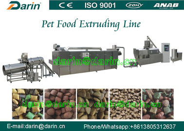 Dog / bird / fish pet Linia do produkcji wytłaczarek dla zwierząt domowych 800-1000kg / h 200kw