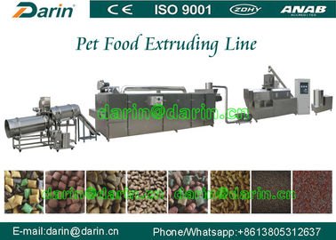 Wysoka wydajność Automatyczny proces wytłaczania pokarmu dla zwierząt Linia ze stali nierdzewnej