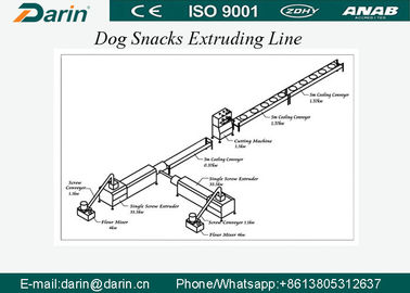 SUS304 Materiał Dog Snacks / Pet Treats Dog Food Extruder Machine z WEG Motor