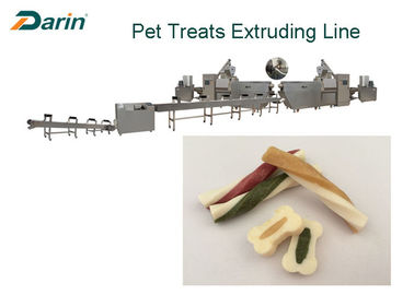 Bekon Podwójny kolor Twisted Sticks Dog Food Extruder Dental Treats Single Screw