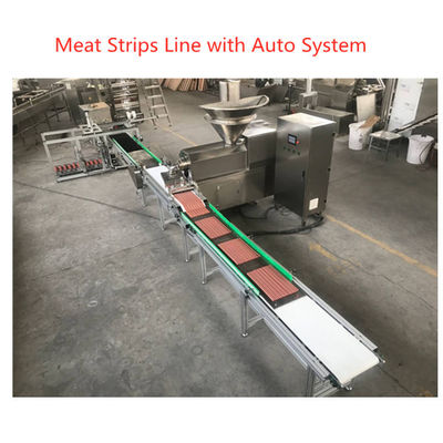 Stanless Steel 304 typ Pet Food Manufacturing Equipment, Meat Strip Processing Line