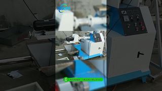 Test linii wytłaczarki granulatu paszy dla psów o wydajności 40-150 kg/h w naszej fabryce