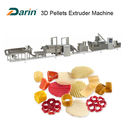 Maszyna do robienia przekąsek z pojedynczą śrubą 3D Pellets Maszyna do produkcji przekąsek ze stali nierdzewnej