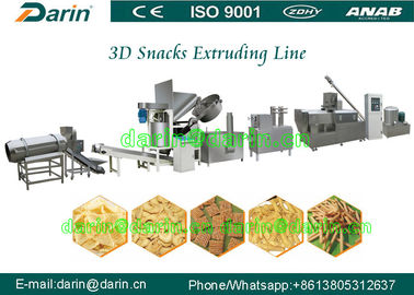 Automatyczna linia do obróbki wytłaczarki Panipuri / Golgappa Fryum 3d Snack Extruder Machine