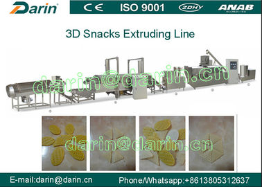 Tri - D Pellet Food Snack Extruder Machine, Fried Food Processing Machinery