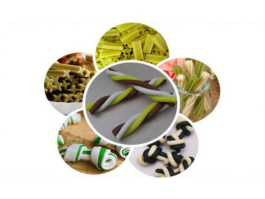 Linia przetwarzania półwilgotnej maszyny do wytłaczania pokarmu dla psów / maszyny do karmienia kotów