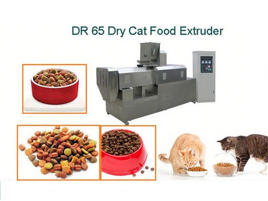 Zdrowsza linia do produkcji karmy dla psów w postaci granulatu SUS304, pływająca maszyna do wytłaczania paszy dla ryb, zakład przetwórczy