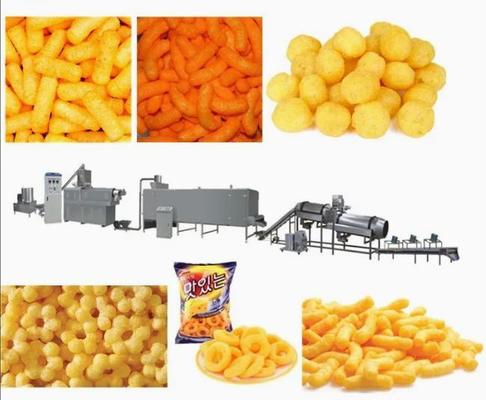 Linia produkcyjna wytłaczarki do przekąsek kukurydzianych z przekąskami 150 kg / h
