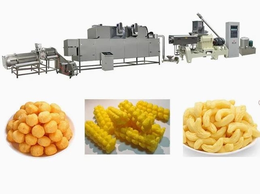 W pełni automatyczna maszyna do wytłaczania kukurydzy z kukurydzą / maszyna do chipsów