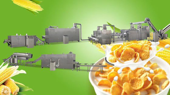 Maszyna do produkcji płatków kukurydzianych Siemens PLC SS 300kg / godz