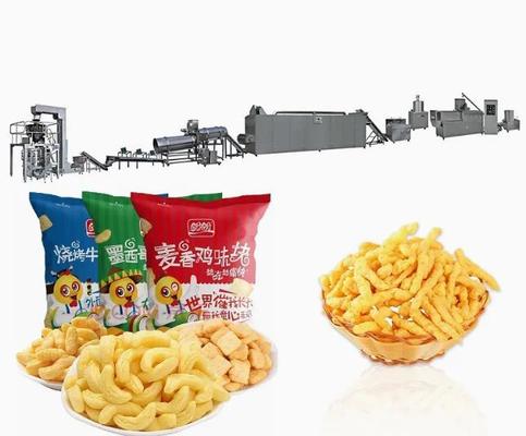 Linia do przetwarzania przekąsek Puff Corn z mieszaniem, wytłaczaniem, formowaniem