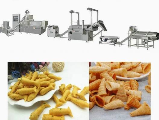 Tri - D Pellet Food Snack Extruder Machine, Fried Food Processing Machinery