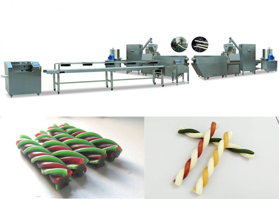 Dental Chewing PET Treat Machine Dwukolorowa skręcona moc 35 - 100 kW