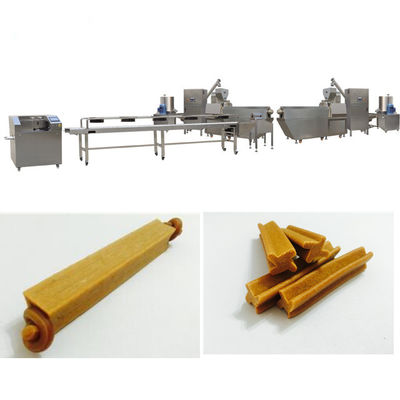 Zęby Clean Pet Treat Extruder Linia produkcyjna Dog Treat Cutter Dental Treat