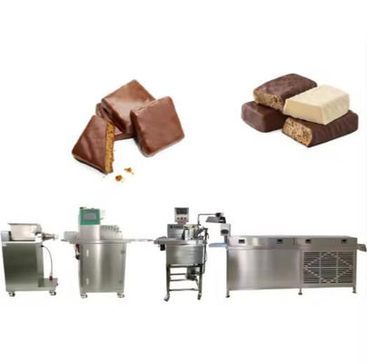 Pęczniejący batonik ryżowy bar / czekolada Bar Making Machine z formowaniem i cięciem