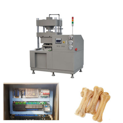 Sterowanie PLC Hydrauliczna linia do produkcji karmy dla zwierząt domowych do prasowania kości Rawhide