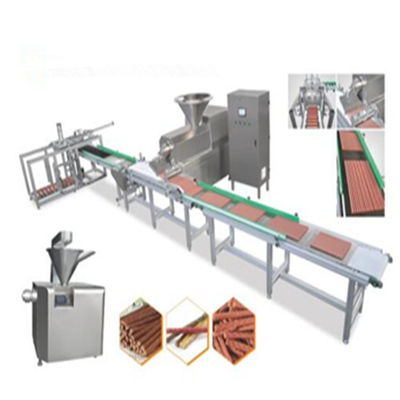 Auto Meat Strips Linia do produkcji żywności dla zwierząt domowych dla zwierząt Odżywianie Traktuje prawdziwe paski mięsne z ryżem