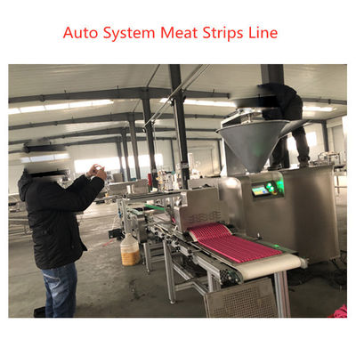 Duck fresh Mest Sticks Pet Food Wytłaczarka 200-500kg / hr Stal nierdzewna Flat Munchy Strip Snacks Making Machine