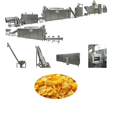 Maszyna do produkcji płatków kukurydzianych Linia do obróbki przekąsek Ekran dotykowy Siemens PLC