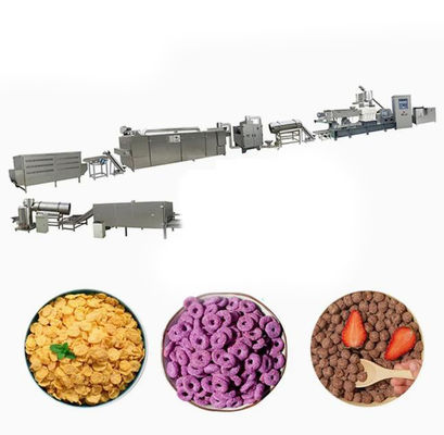 Linia do produkcji płatków kukurydzianych Kelloggs / maszyna do produkcji płatków ryżowych z roczną gwarancją