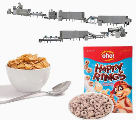 Angielski Corn Flakes Processing Line Maszyna do produkcji płatków kukurydzianych
