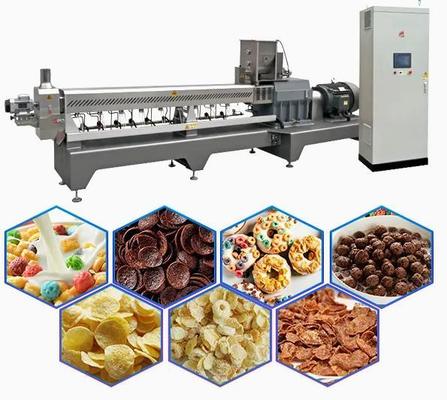 Śniadanie Płatki zbożowe i płatki kukurydziane Linia produkcyjna / przekąska z ciasta francuskiego Wytłaczarka