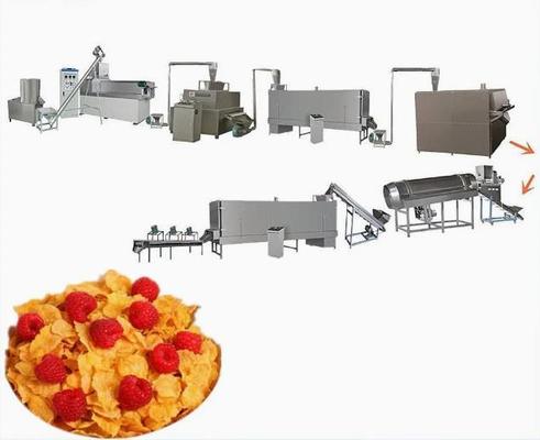 200-500kg Kellogg Pieczone śniadanie Płatki kukurydziane Płatki Przekąski Maszyna do wytłaczania żywności