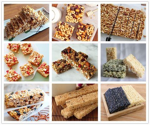 SS 304 Granola Maszyna do cięcia prętów Sterowanie ekranem dotykowym PTFE PLC