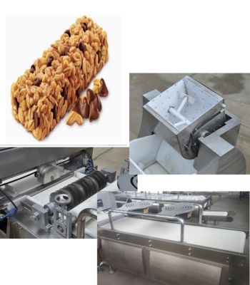 Muesli Cereal Bar Making Machine Granola Maszyna do cięcia prętów z nowym patykiem