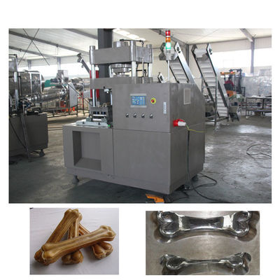 Żucie dla psów Rawhide Bone Pressing Machine z podwójnym stanowiskiem roboczym do przekąsek dla psów