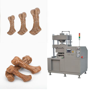 Pet Dog Chew Bone Wciśnięty Rawhide Bones Pressing Machine PLC Control