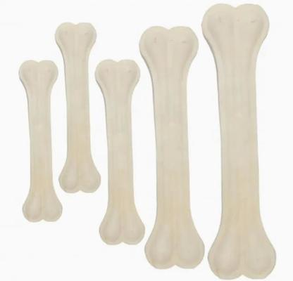 Indywidualna linia do żucia Dog Pressed Rawhide Bones z 12 miesięczną gwarancją