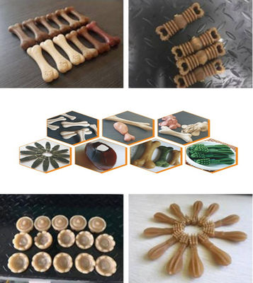 Automatyczne przekąski dla psów Formowanie wtryskowe Maszyna do wytłaczania karmy dla zwierząt domowych Maszyna do żucia dla zwierząt domowych