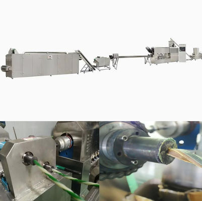 95kW w pełni nierdzewna maszyna do przetwarzania karmy dla psów typu twist, ekstruder dla zwierząt domowych SS304