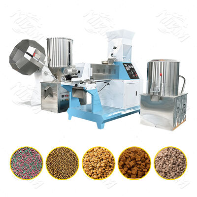 Przemysł 500 kg/h Śniady dla zwierząt domowych Maszyna do produkcji żywności Linia produkcyjna Twin Screw Dog Food Kibble Fish Feed Making Extruder