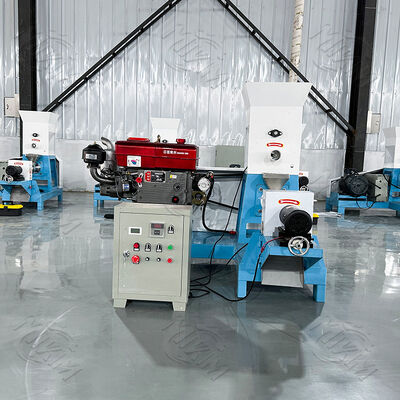 Oszczędza paszę i jest bardzo wydajna! Wytłaczarka do paszy dla ryb pływająca z silnikiem Diesla i maszyna do produkcji peletu paszowego dla ryb – narzędzie do zarabiania pieniędzy dla hodowców ryb.