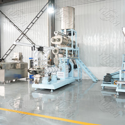 Dwójkroubowy mokry ekstruder do karmy rybnej Pływający Tilapia Sprzęt suszenia paszy rybnej Grinder Mixer i system aromatyzacji