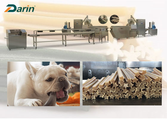 Linia produkcyjna do żucia PET 100KW Maszyna do przysmaków dla zwierząt ze stali nierdzewnej