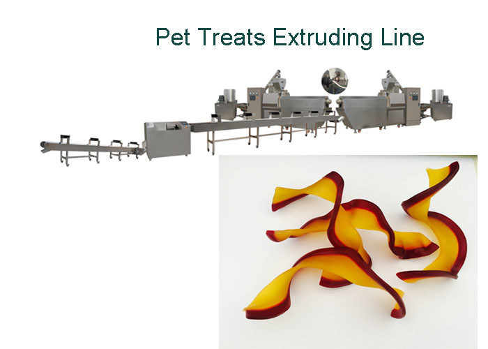 Twin Color Twisted Shape Pet Food Machine Guma do żucia Linia do produkcji przekąsek dla psów