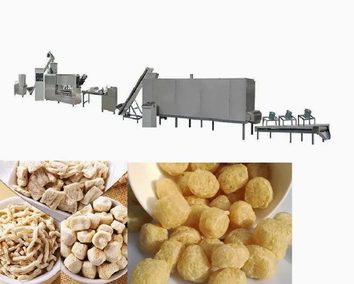 Linia do przetwarzania ekstrudera teksturowanej soi, zatwierdzona przez CE, o wydajności 150 kg/h