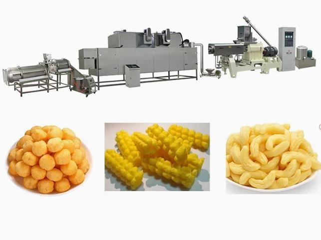 W pełni automatyczna maszyna do wytłaczania kukurydzy z kukurydzą / maszyna do chipsów