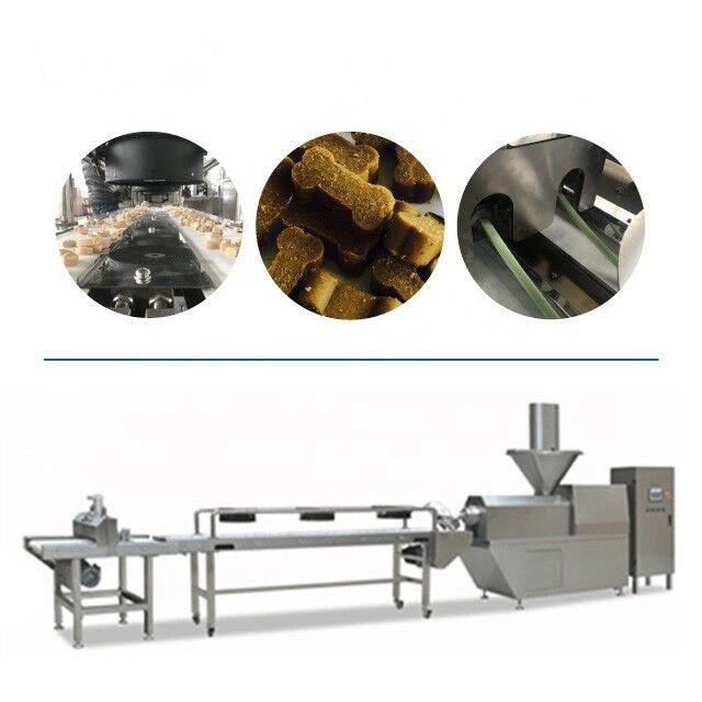 Linia do produkcji karm dla zwierząt domowych z wytłaczaniem na zimno, maszyna do żucia dla zwierząt domowych z wysoką zawartością mięsa