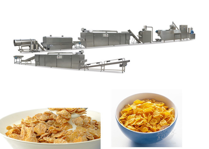 Linia produkcyjna do przetwarzania płatków kukurydzianych Kellog Crispy / Płatki kukurydziane
