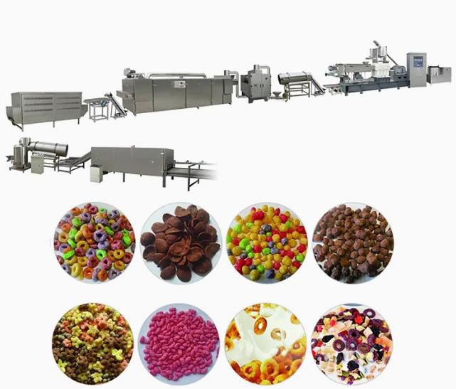 Maszyna do płatków kukurydzy / Linia do produkcji przekąsek z płatkami kukurydzianymi