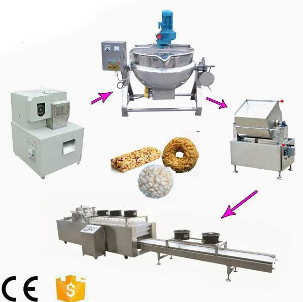 Maszyna do robienia ciastek ryżowych / dmucharka zbożowa do prosa, pszenica