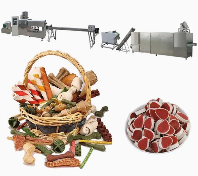 Sprzęt do przetwarzania żywności dla psów Dental Care Pet Snacks w pełni ze stali nierdzewnej